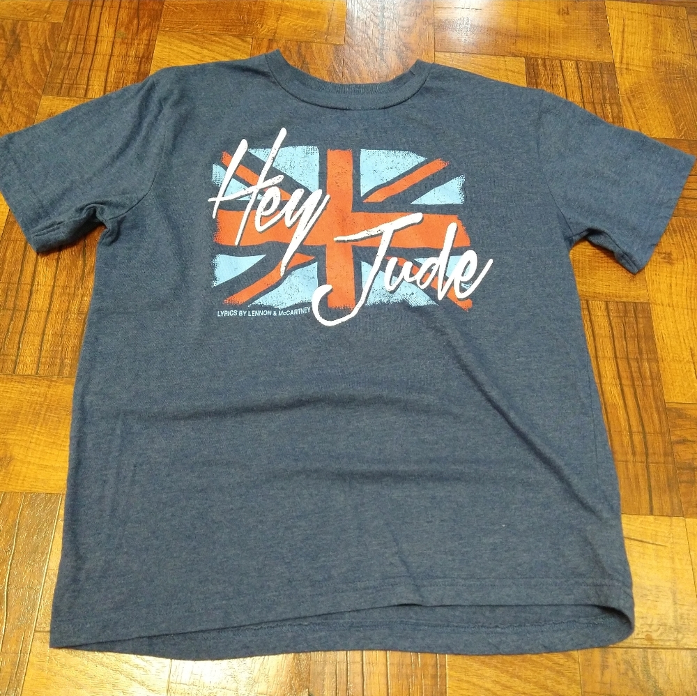 Lennon & McCartney The Beatles Hey Jude Short Sleeve Tshirt Youth Size 14/15